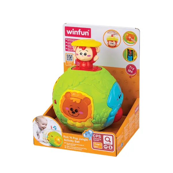 WINFUN ROLL N POP JUNGLE ACTIVITY LOPTA