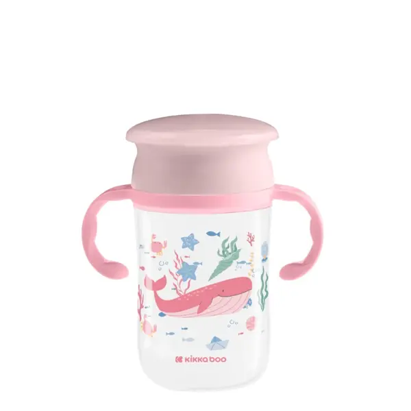 KIKKA BOO ČAŠA ZA PIĆE 360,300ML DEEP SEA PINK