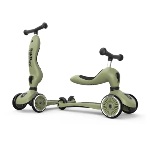 SCOOT AND RIDE HIGHWAYKICK 1 ROMOBIL, OLIVE