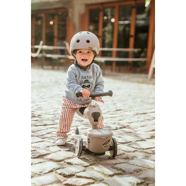 SCOOT AND RIDE HIGHWAYKICK 1 LIFESTYLE ROMOBIL, BROWN LINES 