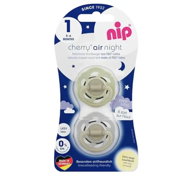 NIP CHERRY AIR NIGHT BOY,GREY/GREEN,VEL.1(0-6MJ)