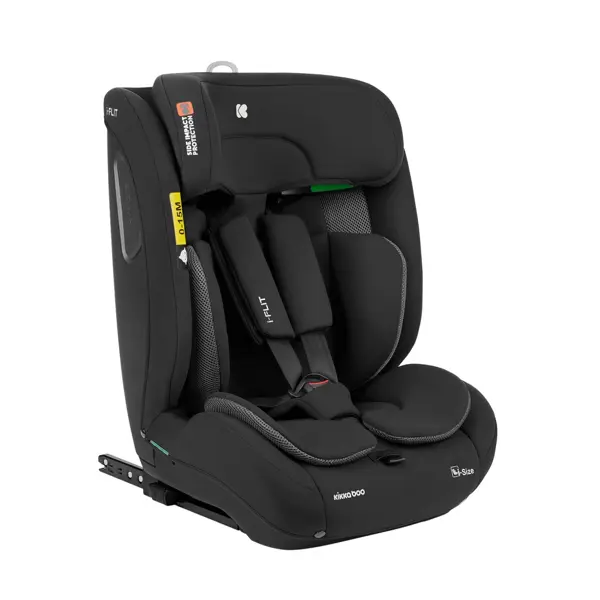 KIKKA BOO AUTOSJEDALICA 76-150CM I-FLIT I-SIZE,BLACK