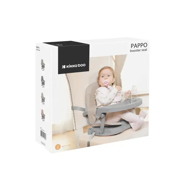 KIKKA BOO PAPPO BOOSTER HRANILICA GREY