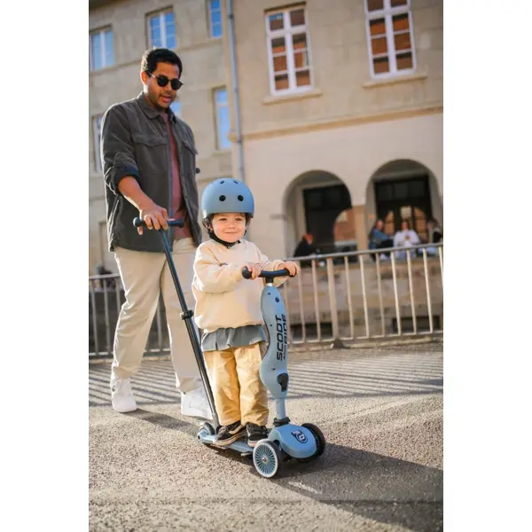 SCOOT AND RIDE HIGHWAYKICK 1 PUSH AND GO, STEEL