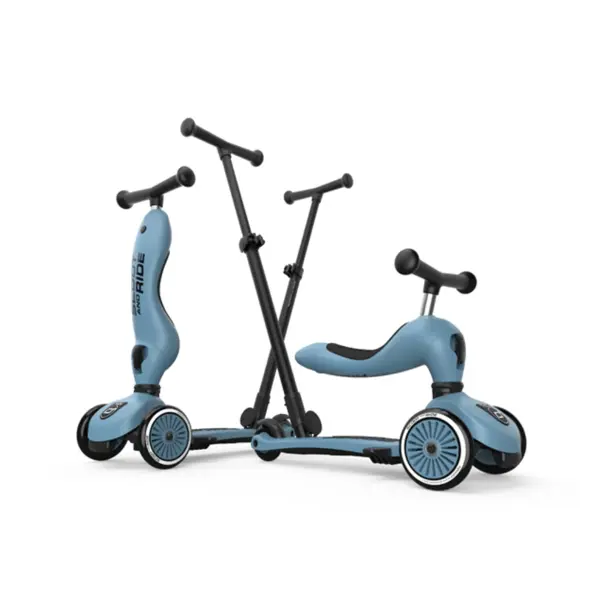 SCOOT AND RIDE HIGHWAYKICK 1 PUSH AND GO, STEEL