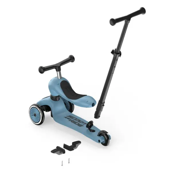 SCOOT AND RIDE HIGHWAYKICK 1 PUSH AND GO, STEEL