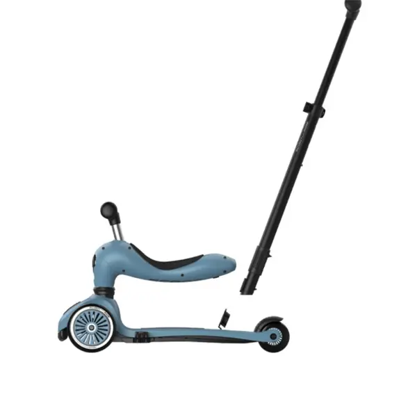 SCOOT AND RIDE HIGHWAYKICK 1 PUSH AND GO, STEEL