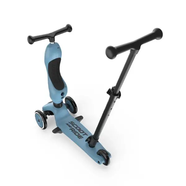 SCOOT AND RIDE HIGHWAYKICK 1 PUSH AND GO, STEEL