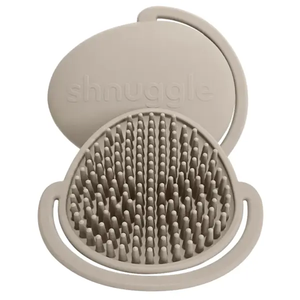 SHNUGGLE MEKA SILIKONSKA ČETKA ZA KUPANJE-TAUPE