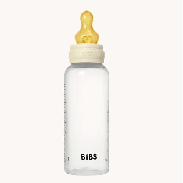 BIBS BOCA PP, 270ML, LATEX 1PAK, MEDIUM FLOW, IVORY