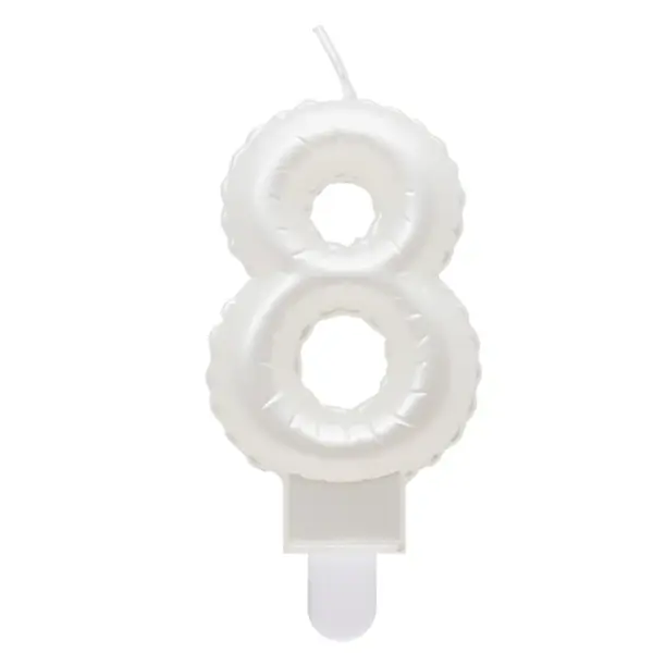 SVIJEĆA BISERNO BIJELA BR.8,7CM TŠ.
