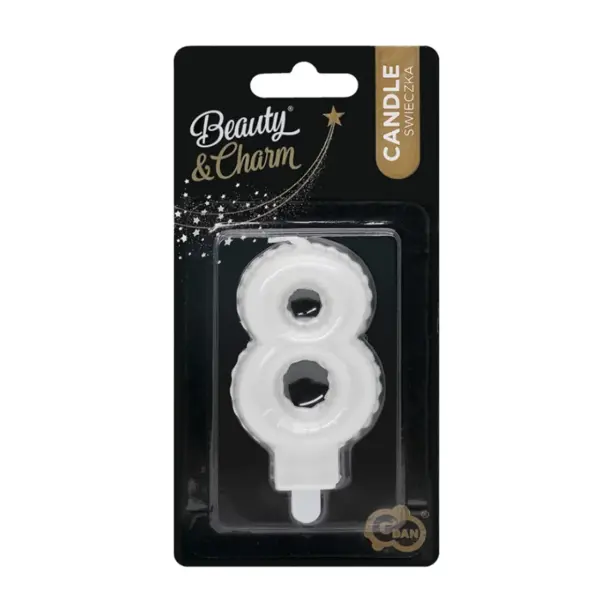 SVIJEĆA BISERNO BIJELA BR.8,7CM TŠ.