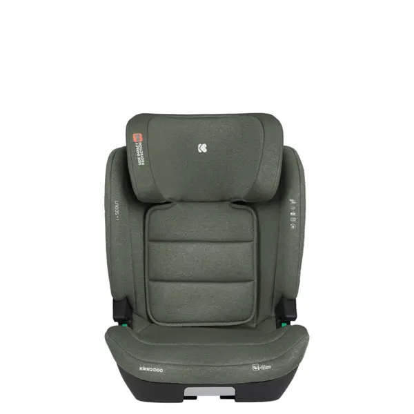 KIKKA BOO I-SCOUT I-SIZE AUTOSJEDALICA 100-150CM, ARMY GREEN