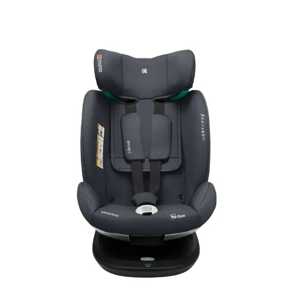 KIKKA BOO AUTOSJEDALICA 40-150CM I-DRIVE I-SIZE,DARK GREY