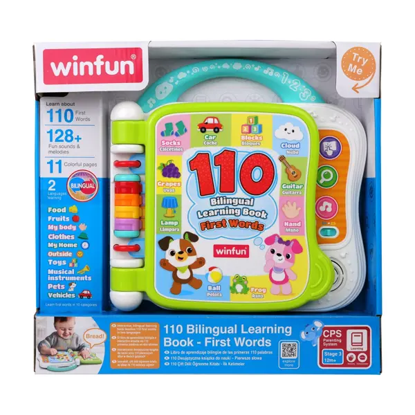 WINFUN IGRAČKA 110 BILINGUAL LERANING BOOK-PRVE RIJEČI