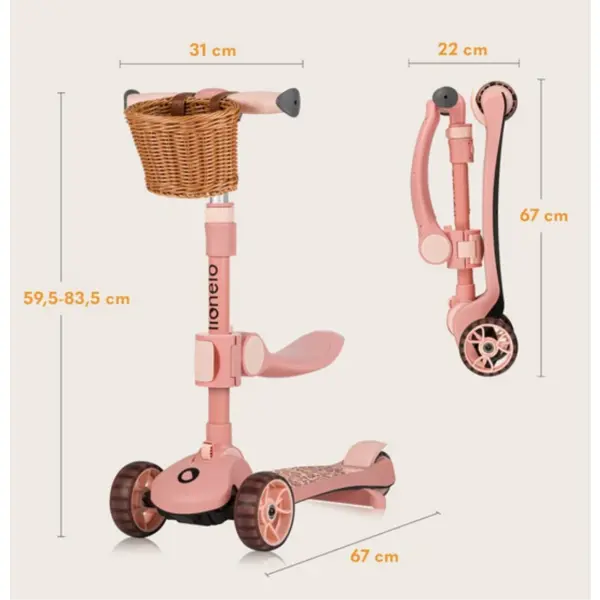 LIONELO BALANS BICIKLO FRANKY PINK