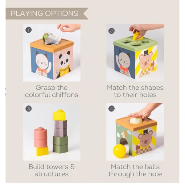 TAF TOYS KOCKA SORTER OBLIKA FOR.