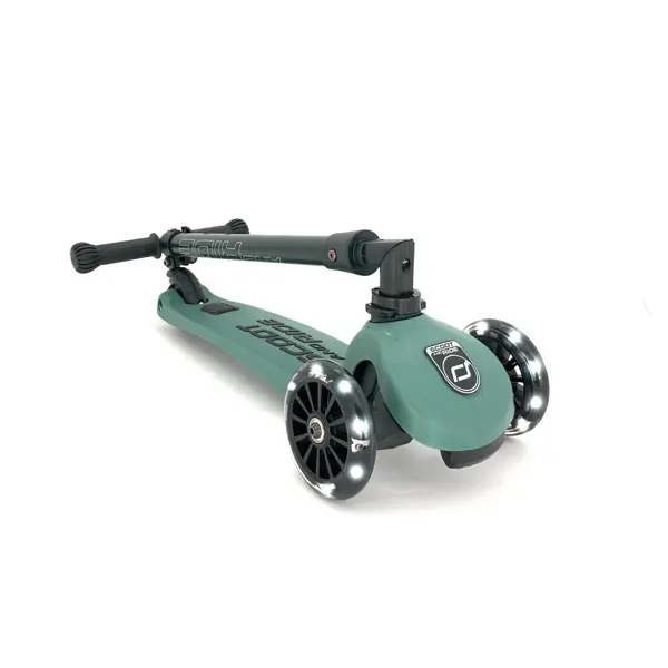 SCOOT AND RIDE HIGHWAYKICK 3 LED ROMOBIL, FOREST