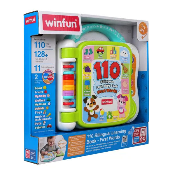 WINFUN IGRAČKA 110 BILINGUAL LERANING BOOK-PRVE RIJEČI