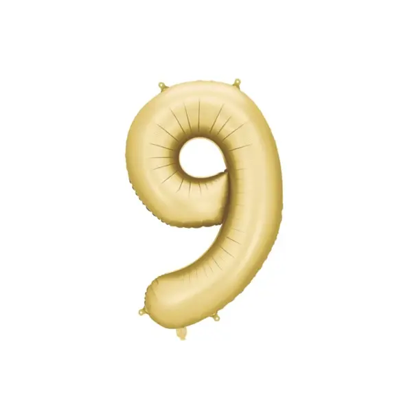 FOLIJSKI BALON MAT ZLATNO 86CM,BR.9 TŠ.
