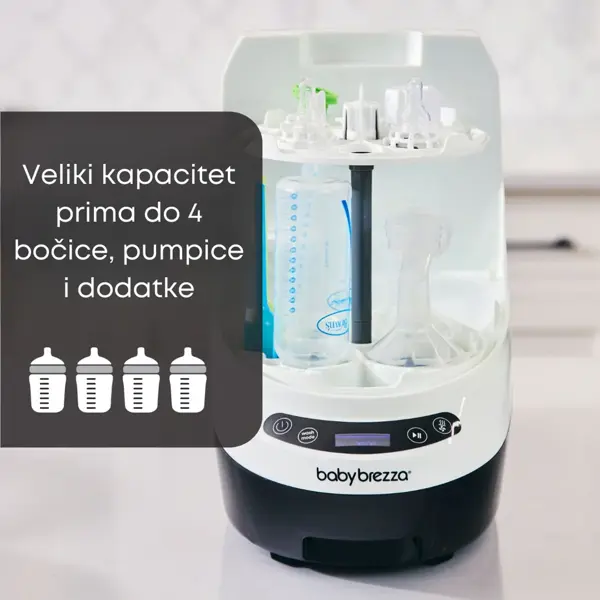 BABY BREZZA PERAČ I STERILIZATOR FLAŠICA PRO BLACK