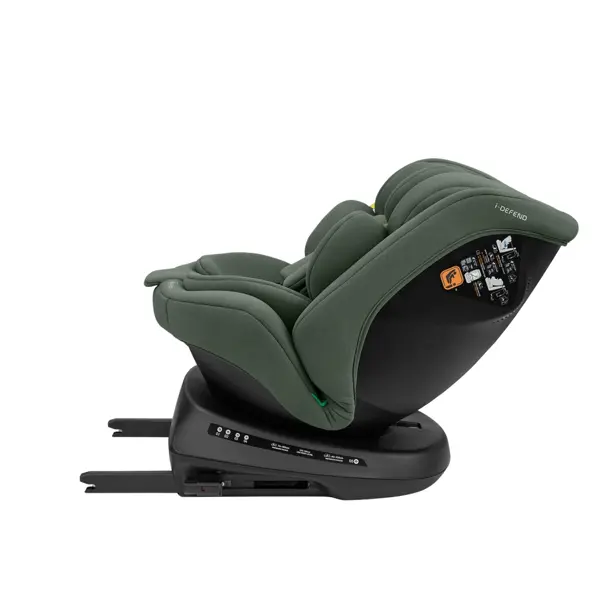 KIKKA BOO AUTOSJEDALICA 40-150CM I-DEFEND I-SIZE ARMY GREEN
