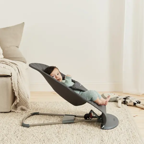 BABYBJORN BLISS WOVEN C-QUILT,ANTHRACITE SA GOOGLY EYES IGRA