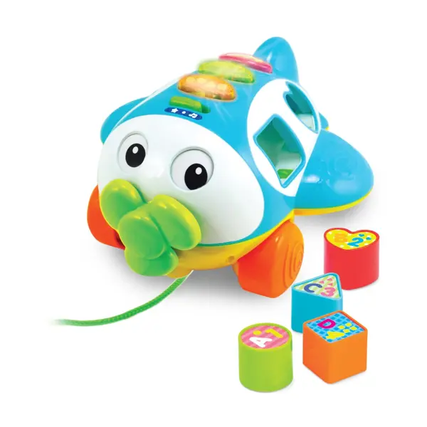 WINFUN IGRAČKA SORT N LEARN PULL ALONG AVION