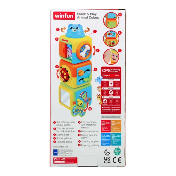WINFUN IGRAČKA STACK&PLAY ANIMAL KOCKE