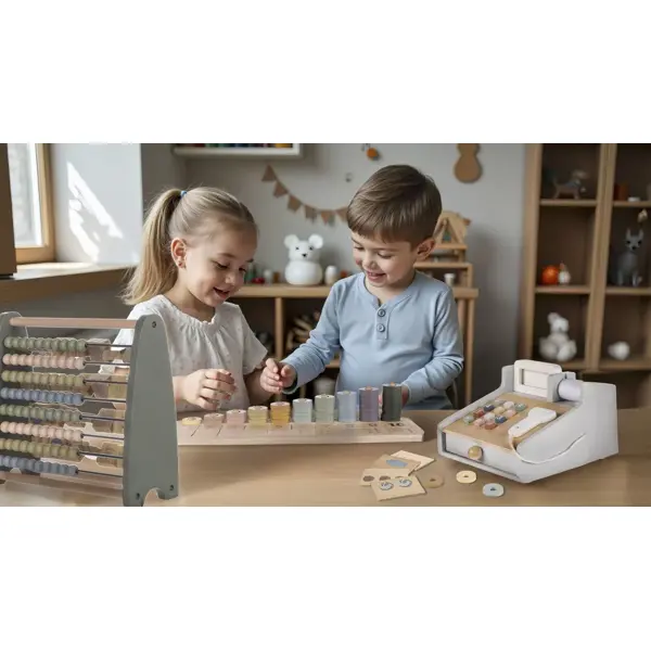ZOPA DRVENA MONTESSORI IGRA BROJANJE