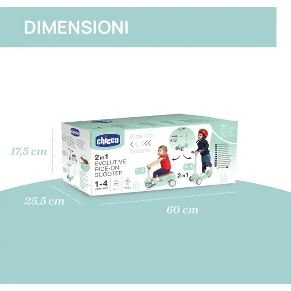 CHICCO SCOOTER EVOLUTIVE 2U1 M.