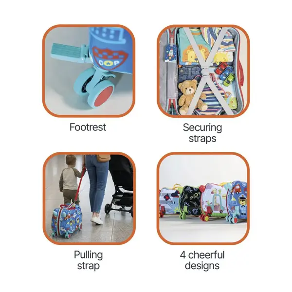 ZOPA KOFER PACK & RIDE DINO