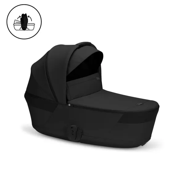 CYBEX KOLICA BALIOS S LUX BLK+SKLOPIVA KOŠARA,MOON BLACK