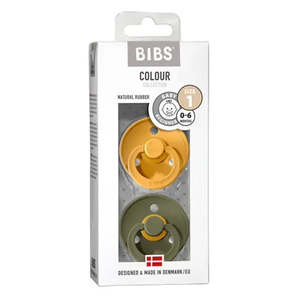 BIBS DUDE HONEY BEE & OLIVE VELIČINA 1