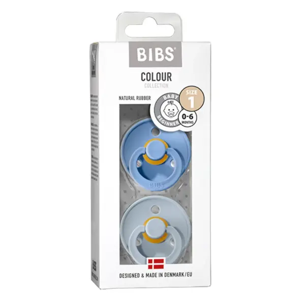BIBS DUDE BABY BLUE & SKY BLUE VELIČINA 1
