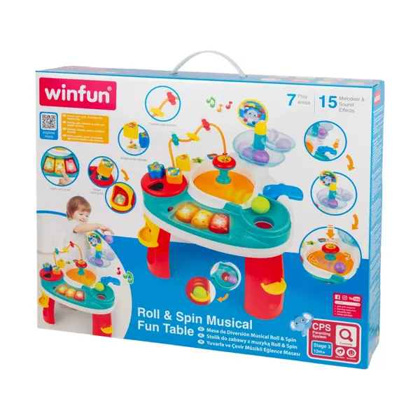 WINFUN IGRAČKA ROLL & SPIN GLAZBENI ZABAVNI STOL