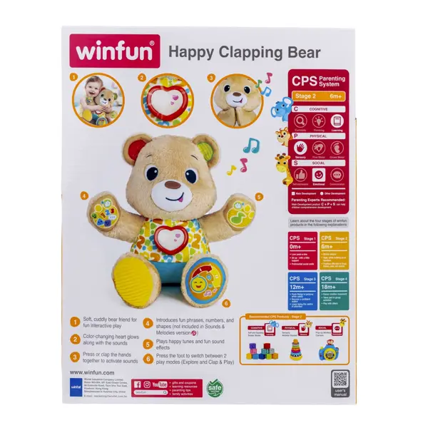 WINFUN IGRAČKA HAPPY CLAPPING MEDO