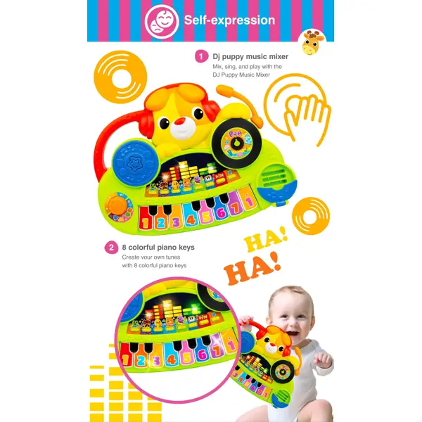 WINFUN IGRAČKA DJ PUPPY MUSIC MIXER