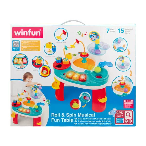 WINFUN IGRAČKA ROLL & SPIN GLAZBENI ZABAVNI STOL