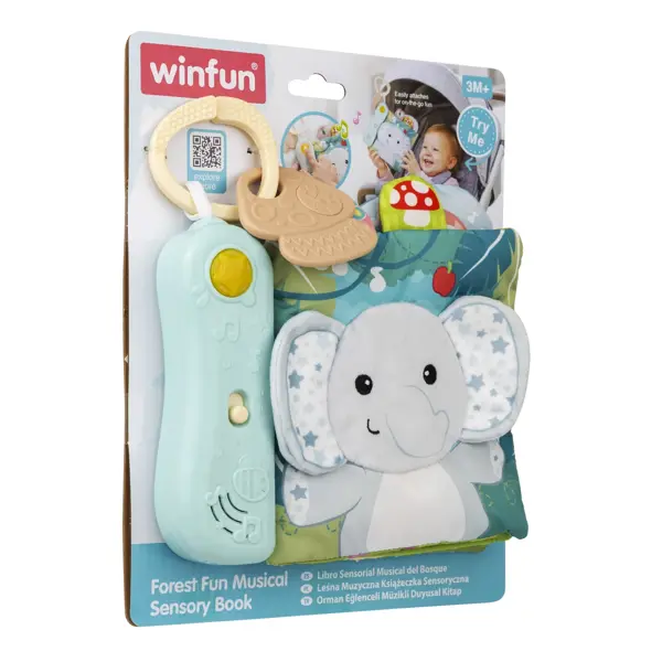 WINFUN IGRAČKA GLAZBENA SENZORNA KNJIGA FOREST FUN