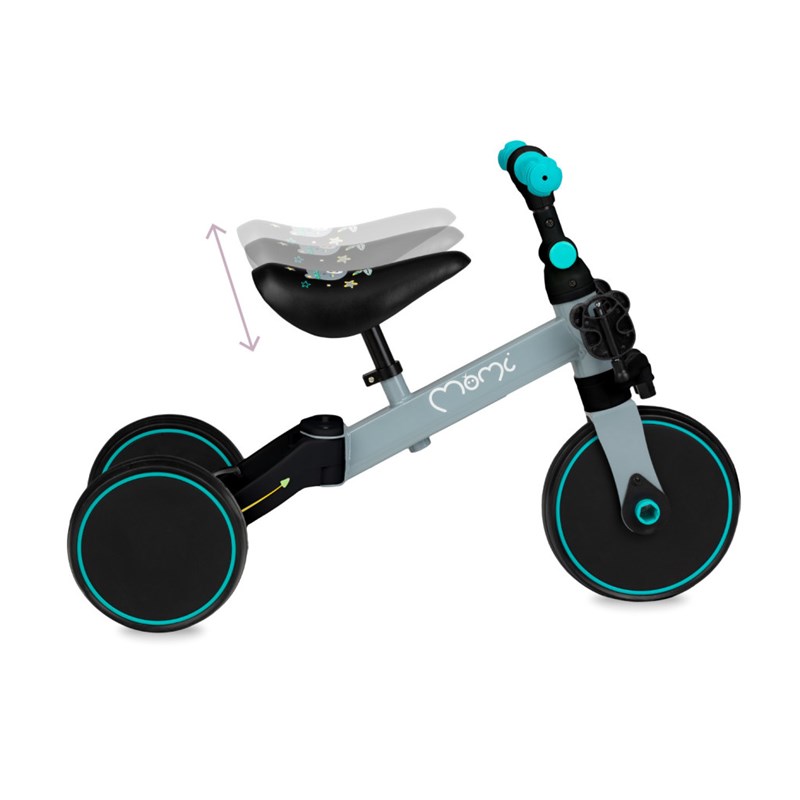 MOMI LORIS BICIKL 3U1,GREY-TURQUOISE