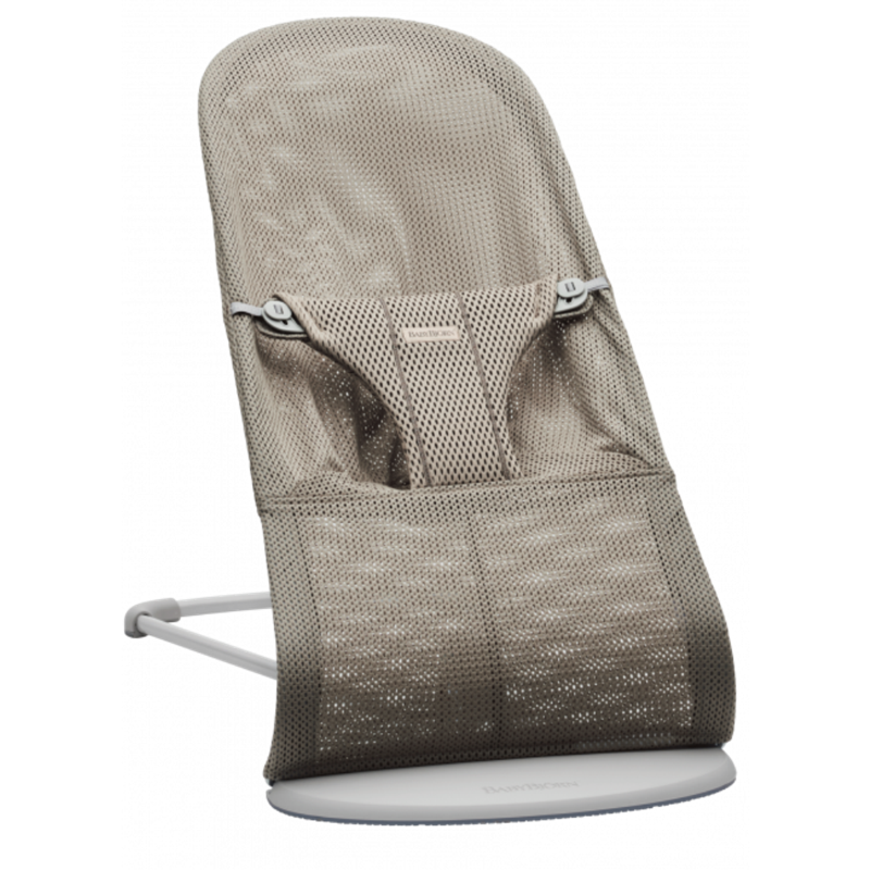 BABYBJORN BLISS MESH LEŽALJKA SAND GREY BEIGE/WHITE