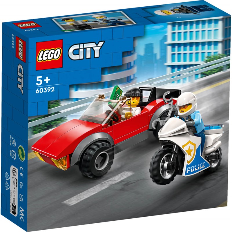 LEGO 60392 POTJERA NA POLICIJSKOM MOTORU