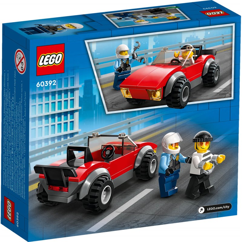 LEGO 60392 POTJERA NA POLICIJSKOM MOTORU