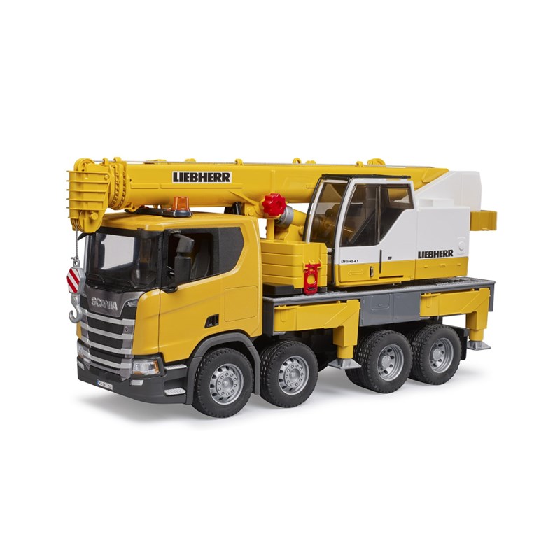 BRUDER SCANIA SUPER 560R LIEBHERR KRAN M.