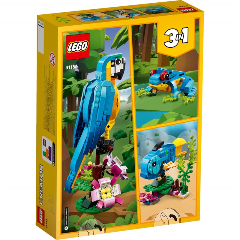 LEGO 31136 EGZOTIČNA PAPIGA