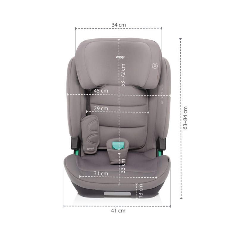 ZOPA AUTOSJEDALICA MATRIX I-SIZE,FOGGY GREY