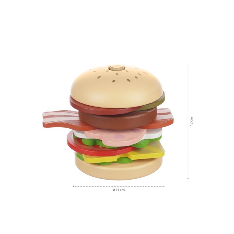 ZOPA DRVENI HAMBURGER ZA SLAGANJE