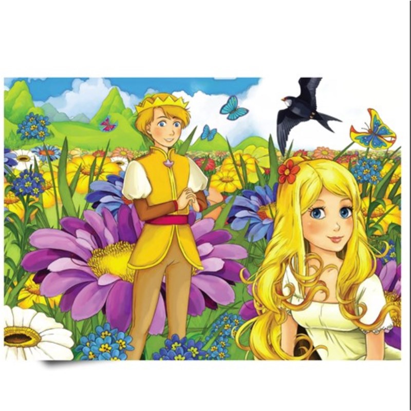 PUZZLE FUN 63,42X29CM PALČICA,VRABAC