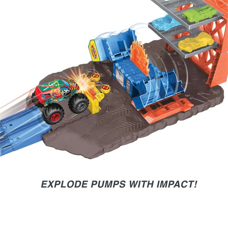 HOT WHEELS MONSTER TRUCKS BLAST STATION